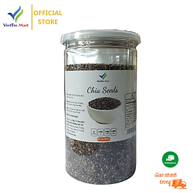 Hình ảnh Hạt Chia Đen Organic Viettin Mart 500G