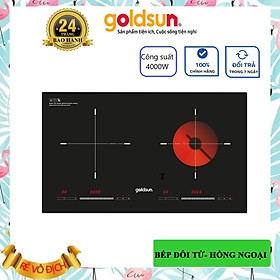 Mua Bếp điện từ đôi kết hợp hồng ngoại Goldsun GDX7640 công suất 4000W công nghệ Inverter - Hàng chính hãng Goldsun