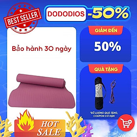 thảm tập yoga định tuyến chất liệu cao cấp chống trơn trượt - chính hãng dododios