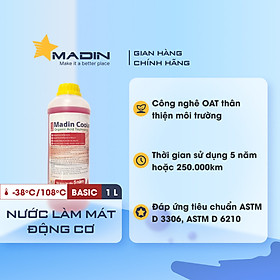 Dung Dịch Làm Mát Động Cơ Madin Coolant Basic 50% Mono Ethylen Glycol