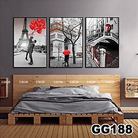 Mua Tranh treo tường canvas 3 bức phong cách hiện đại Bắc Âu 197  tranh phong cảnh phòng khách  phòng ngủ  spa  decor