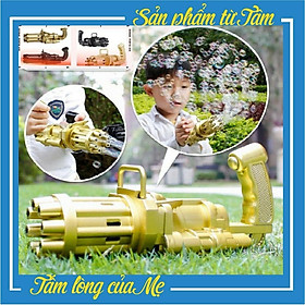 Đồ Chơi Bắn Bong Bóng 8 Nòng Siêu Mạnh