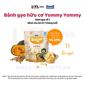 Bánh gạo ăn dặm Organic Yummy Yummy Yellow Stage 1 vị Bí ngô 25g