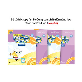 Nơi bán Bộ 4 cuốn Happy family Cùng con phát triển năng lực Toán lớp 4 tập 1 - Giá Từ -1đ