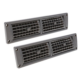 2pcs  A/C Air Vent Outlet Grill Gray for Car Yacht Marine Boat