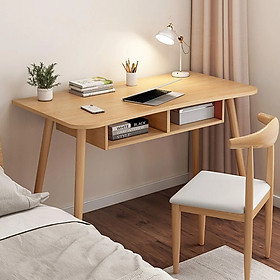 Mua Bàn Học   Bàn Làm Việc Chân Gỗ Sồi Cao Cấp Kèm Ngăn Tủ Kiểu Dáng Vintage AP185