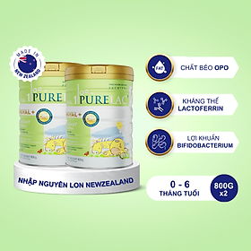  Combo 2 sữa bột PURELAC 1 800g nhập khẩu New Zealand