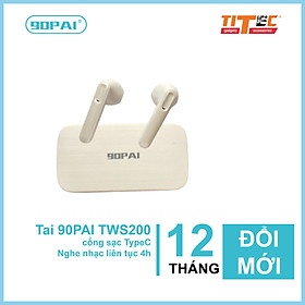 Mua Tai nghe True wireless 90PAI TWS200 cảm ứng vân tay  Bluetooth 5.0  nghe nhạc liên túc đến 4h  chống ồn  chống nước- hàng chính hãng
