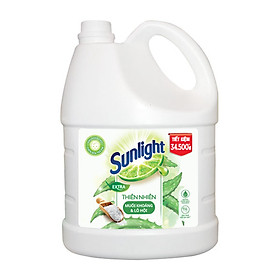 Nước Rửa Chén Sunlight Thiên Nhiên Muối Khoáng Và Lô Hội (3.6 kg) - Mới