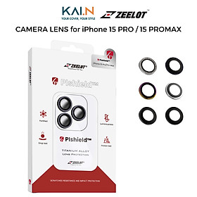 Camera Lens Zeelot Dành Cho iPhone 15 Pro Max / iPhone 15 Pro, ZEELOT PISHIELD TITANIUM ALLOY LENS - HÀNG CHÍNH HÃNG