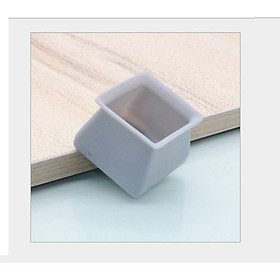 Mua 4 Vỏ bọc chân bàn ghế silicon dày hình vuông  miếng silicon dày bọc chân bàn ghế chống trượt  tặng móc dán tường