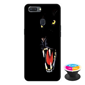 Ốp lưng điện thoại Oppo A5S hình Gấu Đen tặng kèm giá đỡ điện thoại iCase xinh xắn - Hàng chính hãng
