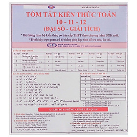 [Download Sách] Tóm Tắt Kiến Thức Toán 10-11-12 - Đại Số - Giải Tích