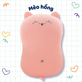 Gối bụng mèo cao cấp A 50x30x6cm - chất liệu cao su non đàn hồi chậm bảo vệ đốt sống cổ