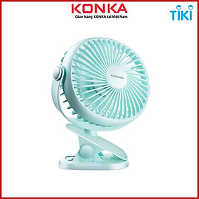 Mua Quạt mini để bàn làm việc  bàn học  nguồn điện cổng USB  công suất 3W 2 tốc độ gió không gây ồn chất liệu ABS cao cấp Konka KF-08 - HÀNG CHÍNH HÃNG