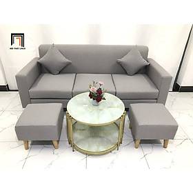 Mua Bộ ghế sofa băng phòng khách dài 1m9 giá rẻ vải bố nhiều màu sắc
