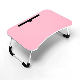 Mua Bàn Học Gấp Gọn Thông Minh Có Khe Cắm Ipad (Hồng) Tặng Kèm 3 Bút Bi Viết Xong Xóa Được - Hàng Chất Lượng