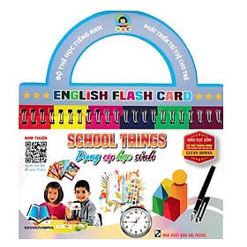 Hình ảnh Sách - Bộ Thẻ Học Tiếng Anh - Phát Triển Trí Tuệ Cho Trẻ: Dụng Cụ Học Sinh (HA)