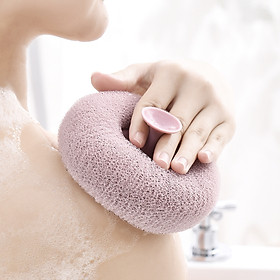 Mua Bông Tắm Lưới Tròn Tạo Bọt  Bông Tắm Tẩy Tế Bào Chết Có Giác Hút Tường Tiện Lợi