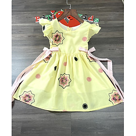 Đầm bé gái vải cate cotton thêu (2 lớp) thiết kế cao cấp từ 1-8 tuổi
