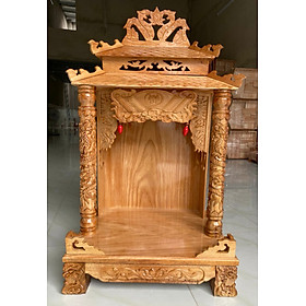 Mua Bàn thờ thần tài ông địa mái ngói 50 x 87cm (FREESHIP HCM 30-50 KM )