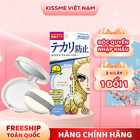 Phấn Phủ Chống Nắng Giúp Che Khuyết Điểm Cho Da Dạng Nén Màu Xanh Pha Lê Kissme Heroine Make Smooth Up Pressed Powder #01