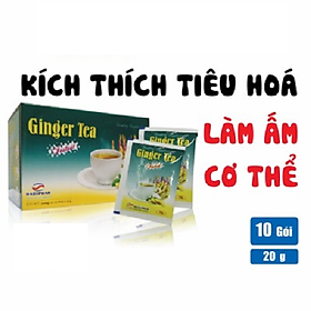 Trà gừng hòa tan, làm ấm cơ thể, giải cảm lạnh, phòng ngừa đầy hơi, kích thích tiêu hoá (1 hộp)