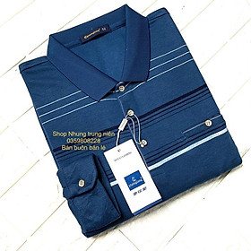 Áo thun dài tay nam trung niên trung tuổi nhiều mẫu ẢNH Thật