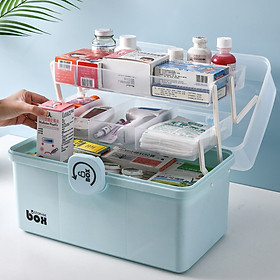 Mua Hộp đựng thuốc gia đình 3 tầng thông minh  hộp thuốc y tế cho gia đình có tay cầm  khoá hộp gọn gàng tiện lợi