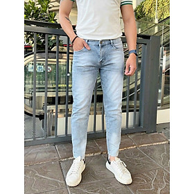 Quần jean nam chất bò cao cấp Jean co dãn 4 chiều cực đẹp form dáng skinny chuẩn men