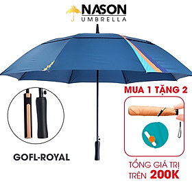 Mua Ô dù Golf cao cấp 2 tầng NASON UMBRELLA ROYAL  chống lật  chống UV  tán rộng 30 inch