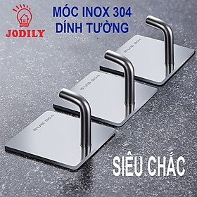  Móc INOX 304 Treo Đồ nặng, treo thớt, nồi niêu INOX 304 [CHỐNG NƯỚC, CHỐNG RỈ] Dán Mọi Bề Mặt