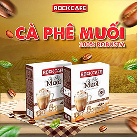 Cà Phê Muối Hòa Tan, RockCafe, Cà Phê Muối Robusta 10 gói/hộp