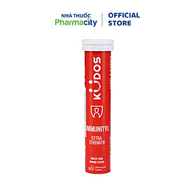 Viên sủi KUDOS Immunity - Extra Strength hỗ trợ tăng cường sức khỏe (Túyp 20 viên)