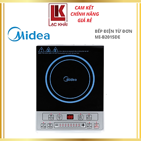 Bếp điện từ Midea MI-B2015DE , Công suất 2000W, Mặt kính Caremic, Hẹn giờ