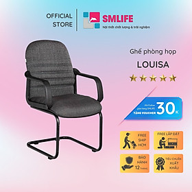 Ghế phòng họp chân quỳ bọc vảiSMLIFE Louisa