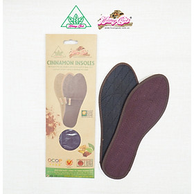 Lót giày thun cotton Hương quế CI-10 làm từ vải cotton - bột quế giúp hút ẩm - khử mùi - phòng cảm cúm và cải thiện sức khoẻ