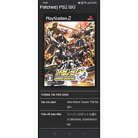 Mua  HCM Game PS2 super robot taisen generation