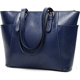 Hình ảnh French Retro Tote Bag For Women Oil Wax Leather Handbag