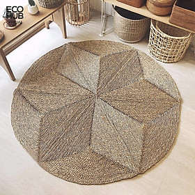 Mua Thảm cói trải sàn phòng khách  phòng ngủ hình sao gấp gọn 120/150/180cm | EH055