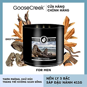 Mua Nến ly 3 bấc sáp đậu nành For Men Goose Creek (411g) - Driftwood