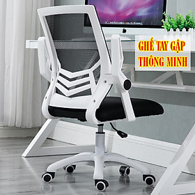 Ghế văn phòng, ghế xoay tay gập thông minh Best Office - Tặng kèm một vòng đeo tay hạt gỗ hương