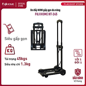 Xe đẩy đi chợ mini gấp gọn đa năng CN Nhật Bản FUJIHOME HT-245