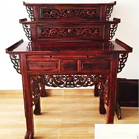 Mua BÀN THỜ GỖ 3 TẦNG MUÔNG - BÀN THỜ TAM CẤP . BÀN CÚNG GỖ 3 TẦNG