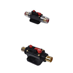 2Pieces Car Stereo Audio Circuit Breaker Inline Fuse 4 Wire 40/