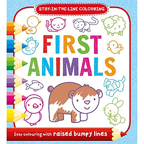 Sách tô màu rèn khéo tay Bumpy Colouring: First Animals | Bookmedi sách chính hãng