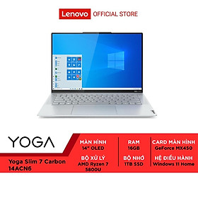Mua Laptop Lenovo Yoga Slim 7 Carbon 14ACN6 82L0005BVN Ryzen 7-5800U | 16GB | 1TB SSD | MX450 - Hàng chính hãng