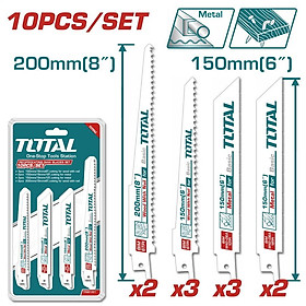 Mua BỘ 10 LƯỠI CƯA KIẾM CẮT GỖ CÓ ĐINH VÀ KIM LOẠI TOTAL TRSB1001