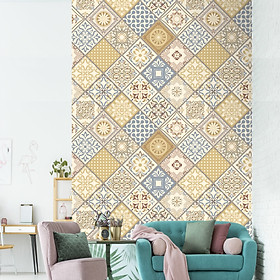 Decal gạch bông trang trí dán bếp, dán tường - mã HV188