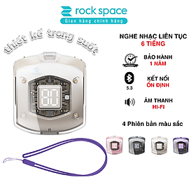 Tai nghe Bluetooth nhét tai không dây TWS Rockspace Air Bubble nghe nhạc lên đến 20h hàng chính hãng bảo hành 12 tháng